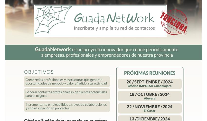 GuadaNetWork programa cuatro nuevos encuentros para el �ltimo cuatrimestre de 2024, con el objetivo de seguir acercando empresas