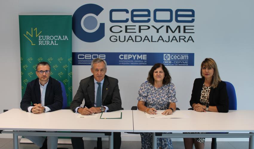 Eurocaja Rural y CEOE-CEPYME Guadalajara reafirman su compromiso con el tejido productivo y la actividad econ�mica alcarre�a