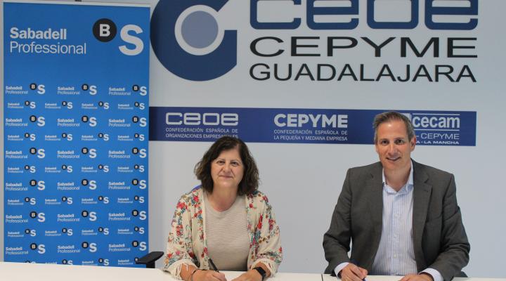 CEOE-CEPYME Guadalajara y Banco Sabadell renuevan su convenio de colaboraci�n