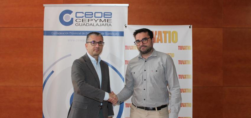 CEOE-CEPYME Guadalajara y Tuvatio renuevan su convenio de colaboraci�n