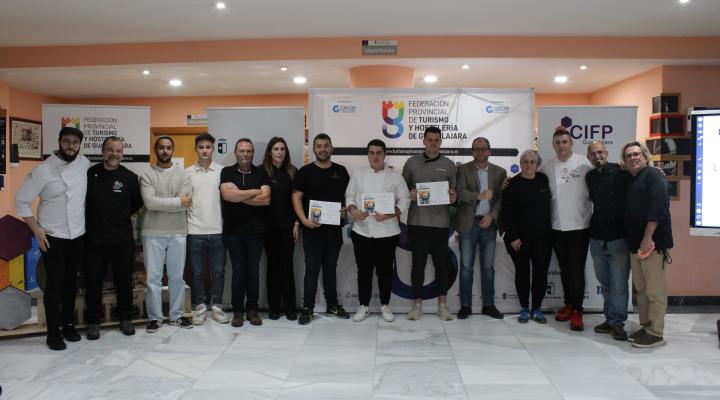 Diego Fern�ndez Valladar del Restaurante la Duquesa, gana el II campeonato de tapas y pinchos de la Federaci�n provincial de Turismo y Hosteler�a de Guadalajara 