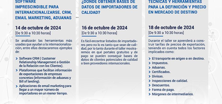 CEOE-CEPYME Guadalajara organiza un nuevo ciclo de jornadas de comercio exterior para el mes de octubre