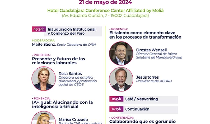 El Foro de recursos humanos de la provincia de Guadalajara se hace mayor de edad el pr�ximo 21 de mayo