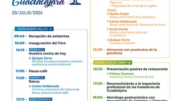 La Federaci�n provincial de Turismo y Hosteler�a de Guadalajara desarrollar� el III foro de hosteler�a de la provincia