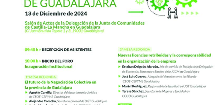Impulsa Guadalajara organiza el III foro de relaciones laborales de la provincia de Guadalajara el pr�ximo 13 de diciembre