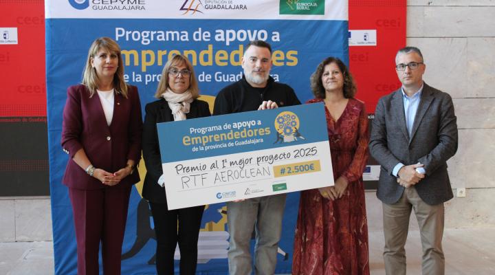 RTF Aeroclean, gana la octava edici�n del programa de apoyo a emprendedores de la provincia de  CEOE-CEPYME Guadalajara y la Diputaci�n Provincial