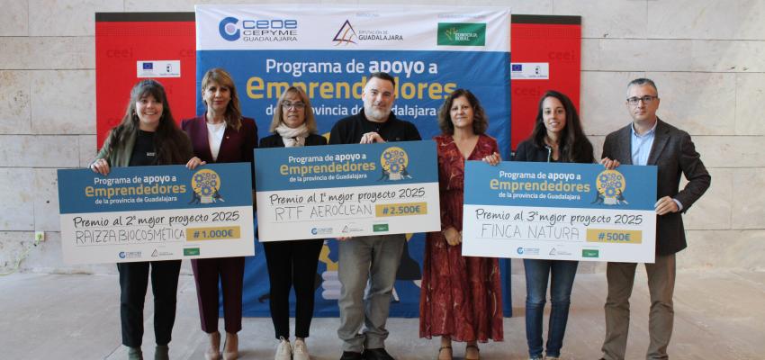 RTF Aeroclean, gana la octava edici�n del programa de apoyo a emprendedores de la provincia de  CEOE-CEPYME Guadalajara y la Diputaci�n Provincial