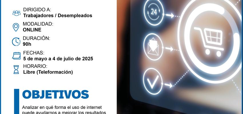 �ltimas plazas para el curso gratuito de Comercio en internet. Optimizaci�n de recursos de CEOE-CEPYME Guadalajara