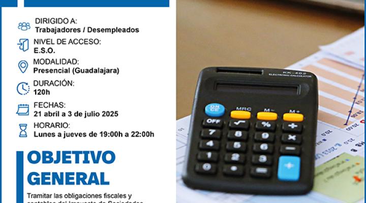 CEOE-CEPYME Guadalajara informa de las �ltimas plazas de los cursos gratuitos de Contabilidad general digitalizada y fiscalidad y Excel, macros y programaci�n visual basic de aplicaciones