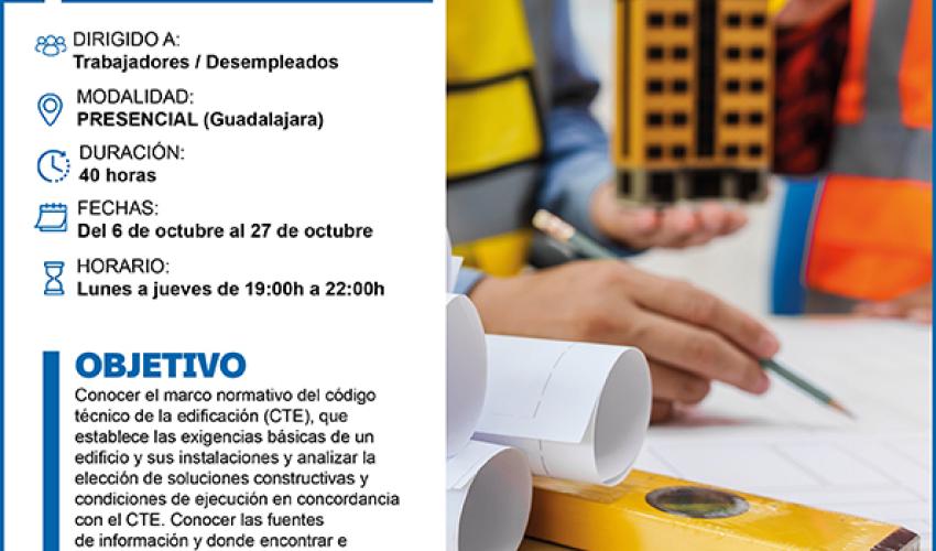 CEOE-CEPYME Guadalajara lanza un curso gratuito sobre el C�digo T�cnico de la Edificaci�n (CTE)