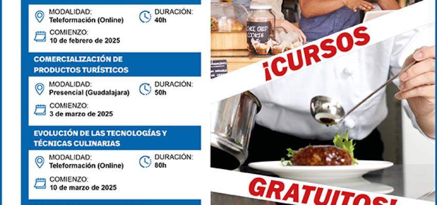 La Federaci�n provincial de Turismo y Hosteler�a de Guadalajara programa cinco nuevos cursos formativos