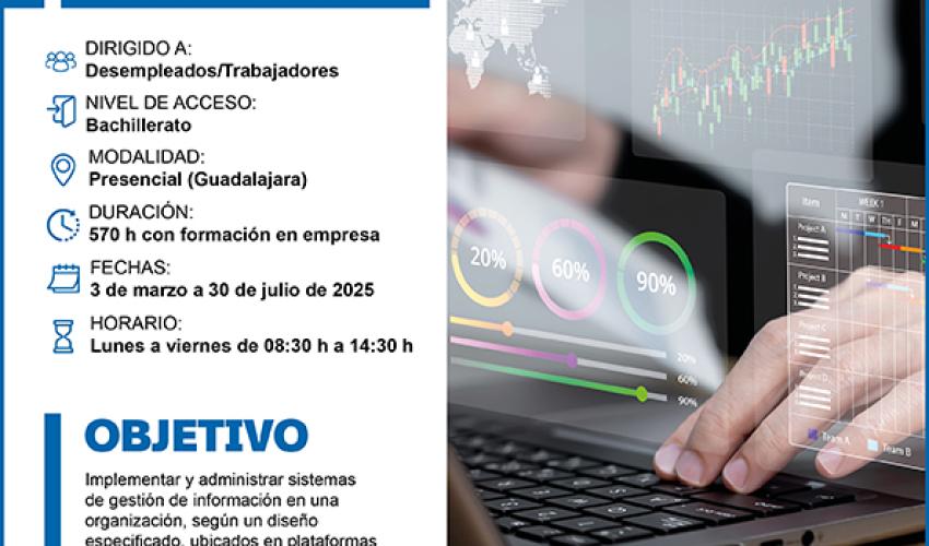�ltimas plazas para el curso de sistemas de gesti�n de informaci�n de CEOE-CEPYME Guadalajara