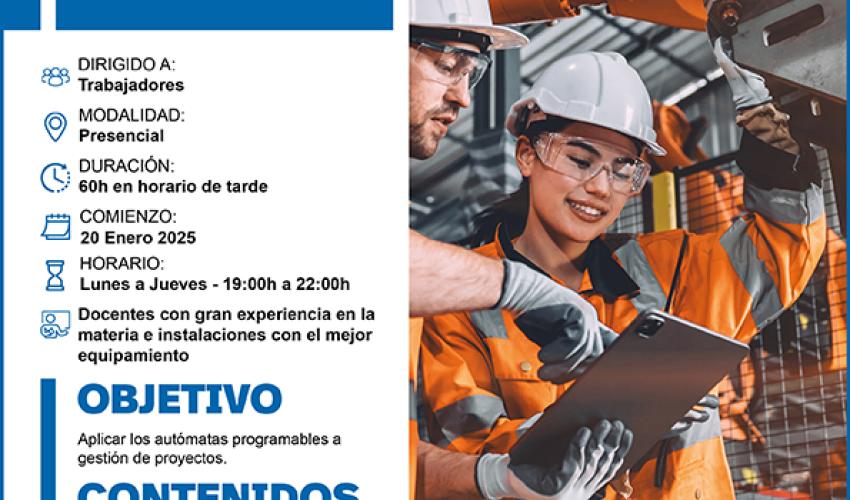 Abierto el plazo de inscripci�n para el curso gratuito de aut�matas programables de CEOE-CEPYME Guadalajara