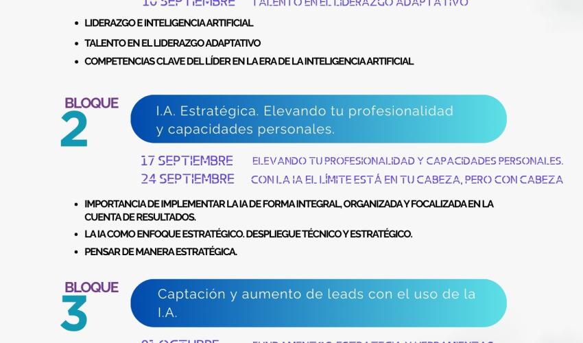 El ecosistema ECOINNTECH presenta su programa virtual - IA 360: lidera el cambio, conecta el futuro