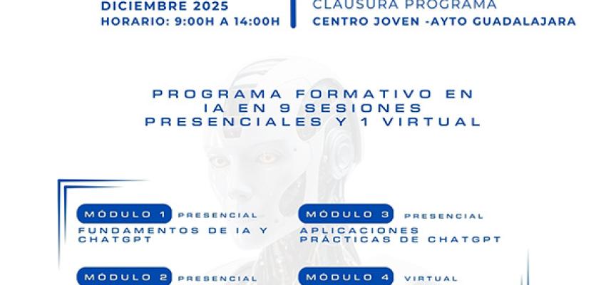 El Ayuntamiento de Guadalajara lanza un programa formativo para los j�venes sobre inteligencia artificial
