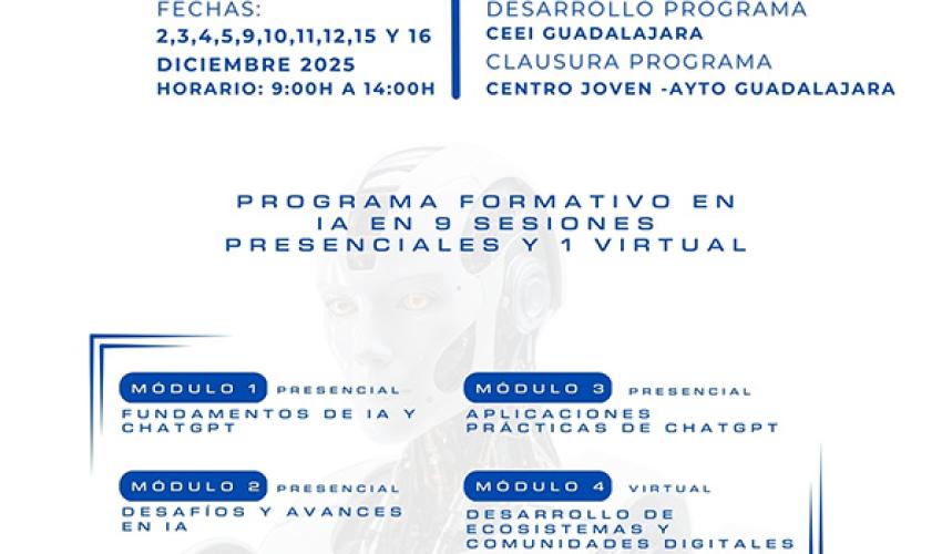 El Ayuntamiento de Guadalajara lanza un programa formativo para los j�venes sobre inteligencia artificial