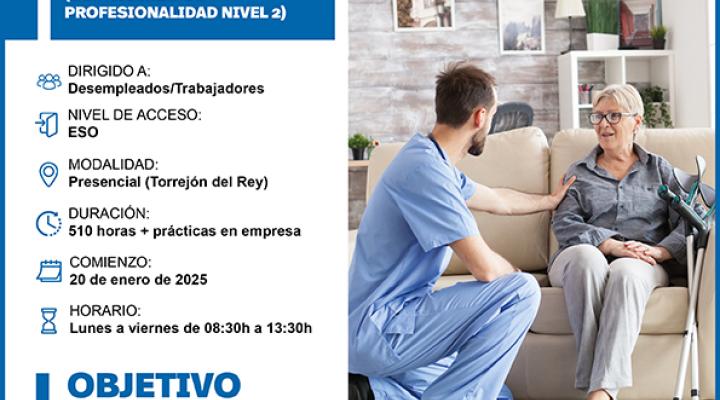 �ltimas plazas para los cursos gratuitos de Atenci�n sociosanitaria a personas en domicilio y Gesti�n operativa de tesorer�a de CEOE-CEPYME Guadalajara