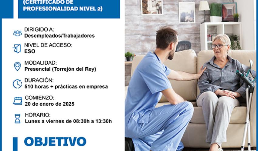 �ltimas plazas para los cursos gratuitos de Atenci�n sociosanitaria a personas en domicilio y Gesti�n operativa de tesorer�a de CEOE-CEPYME Guadalajara