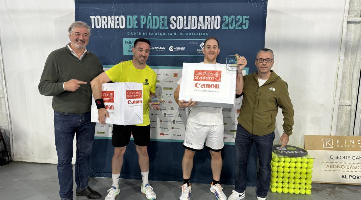 �xito de participaci�n en el torneo de p�del solidario de Witzenmann y CEOE-CEPYME Guadalajara a beneficio de APANAG con 108 deportistas