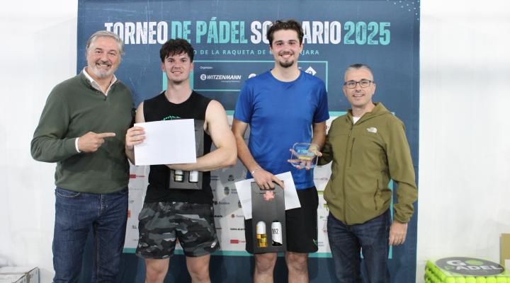 �xito de participaci�n en el torneo de p�del solidario de Witzenmann y CEOE-CEPYME Guadalajara a beneficio de APANAG con 108 deportistas