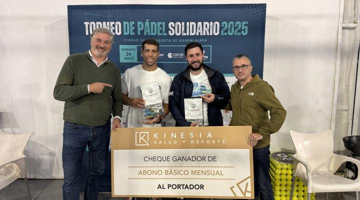 �xito de participaci�n en el torneo de p�del solidario de Witzenmann y CEOE-CEPYME Guadalajara a beneficio de APANAG con 108 deportistas