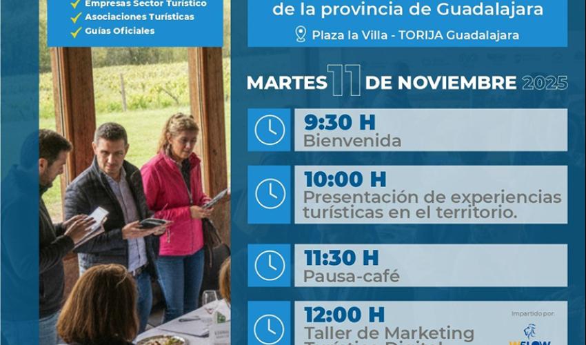 La Federaci�n provincial de Turismo y Hosteler�a de Guadalajara organiza una jornada profesional de turismo