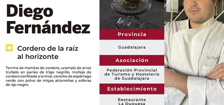 Diego Fern�ndez representar� a Guadalajara en el III Campeonato Oficial Hosteler�a de Espa�a - Tapas y Pinchos