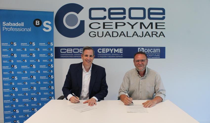 La federaci�n de Turismo y Hosteler�a de CEOE-CEPYME Guadalajara y Banco Sabadell renuevan su convenio de colaboraci�n