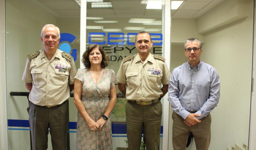 La presidenta de CEOE-CEPYME Guadalajara mantiene un primer encuentro con el nuevo subdelegado de Defensa en Guadalajara