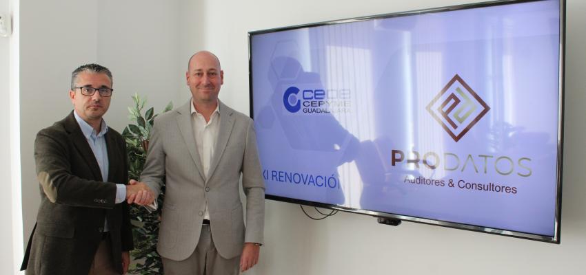 CEOE-CEPYME Guadalajara y Prodatos renuevan su colaboraci�n para reforzar la protecci�n de datos entre las empresas alcarre�as