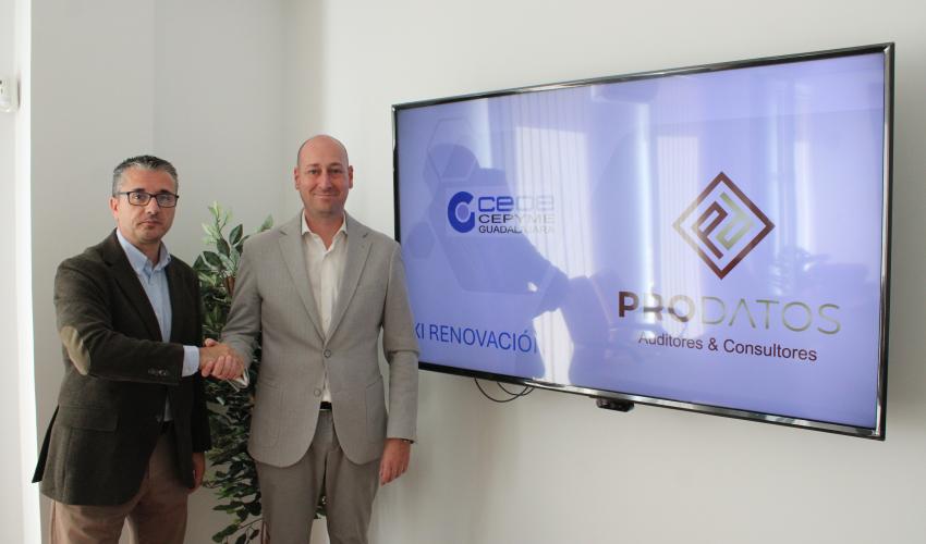 CEOE-CEPYME Guadalajara y Prodatos renuevan su colaboraci�n para reforzar la protecci�n de datos entre las empresas alcarre�as