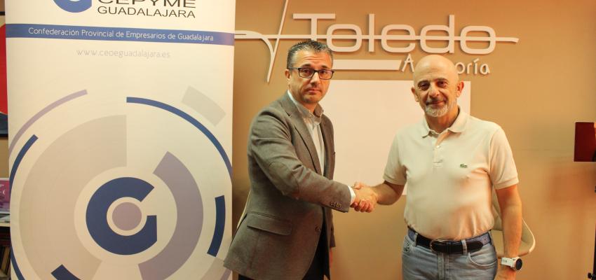 CEOE-CEPYME Guadalajara y Asesor�a Toledo renuevan su convenio de colaboraci�n para seguir apoyando a empresas y aut�nomos
