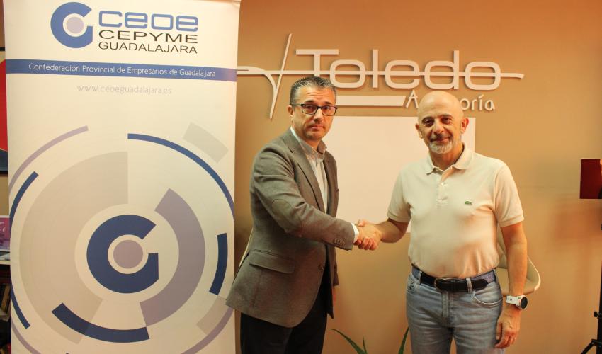 CEOE-CEPYME Guadalajara y Asesor�a Toledo renuevan su convenio de colaboraci�n para seguir apoyando a empresas y aut�nomos