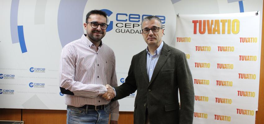 CEOE-CEPYME Guadalajara y Tuvatio renuevan su convenio de colaboraci�n para fomentar el ahorro y la eficiencia energ�tica