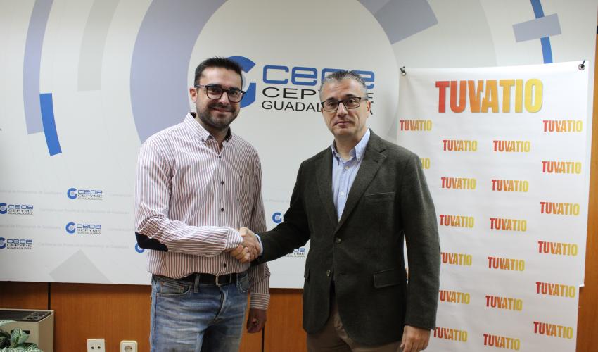 CEOE-CEPYME Guadalajara y Tuvatio renuevan su convenio de colaboraci�n para fomentar el ahorro y la eficiencia energ�tica