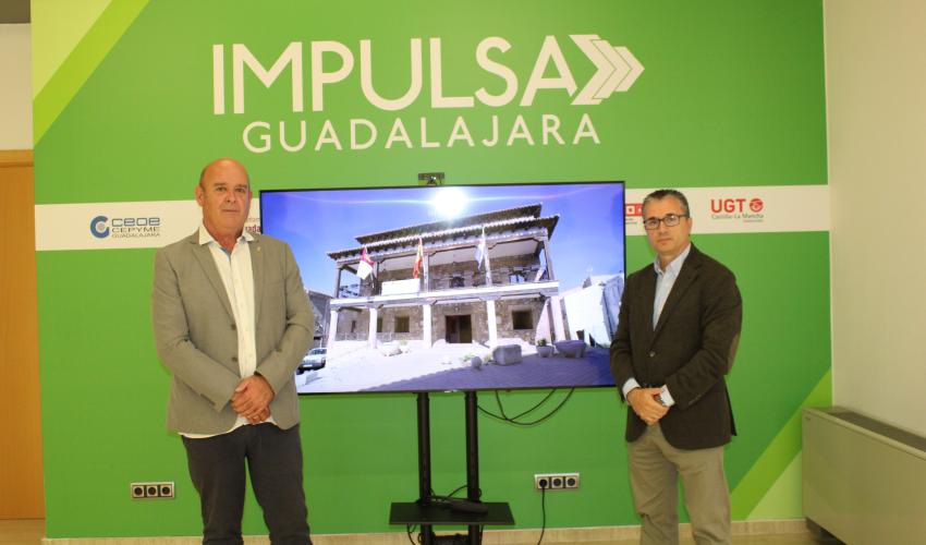El alcalde de Almonacid de Zorita e Impulsa Guadalajara fortalecen su colaboraci�n para impulsar el patrimonio hist�rico y el desarrollo econ�mico del municipio