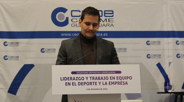 Gemma Mengual re�ne en un desayuno deportivo empresarial de la Asociaci�n provincial de Empresas del Deporte de Guadalajara (APEDEGU) a cerca de 200 personas