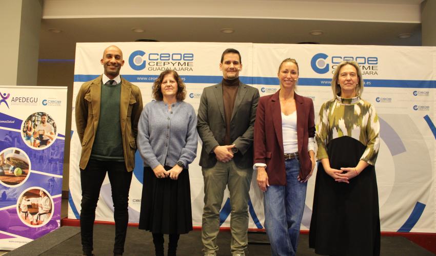 Gemma Mengual re�ne en un desayuno deportivo empresarial de la Asociaci�n provincial de Empresas del Deporte de Guadalajara (APEDEGU) a cerca de 200 personas