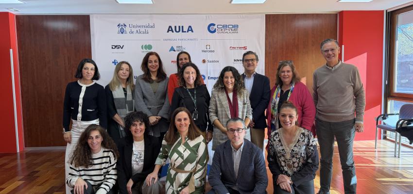 El proyecto AULA de CEOE-CEPYME Guadalajara, la UAH y 10 empresas de la provincia planifica sus primeras actividades para 2026 