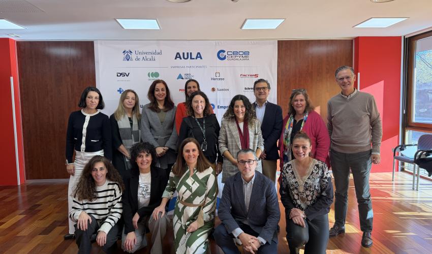 El proyecto AULA de CEOE-CEPYME Guadalajara, la UAH y 10 empresas de la provincia planifica sus primeras actividades para 2026 