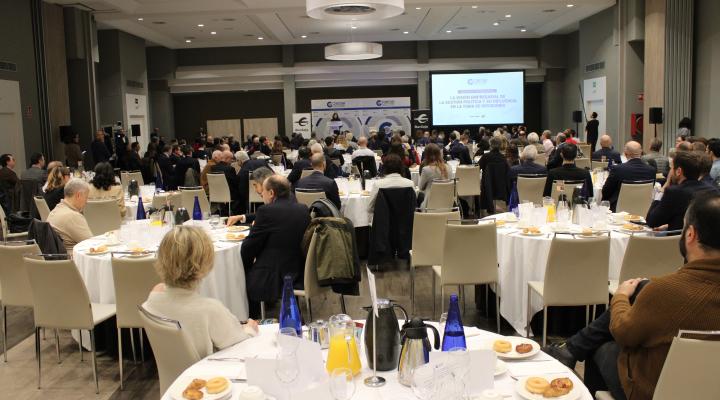 Marcos de Quinto re�ne en un desayuno de CEOE-CEPYME Guadalajara a cerca de 200 empresarios