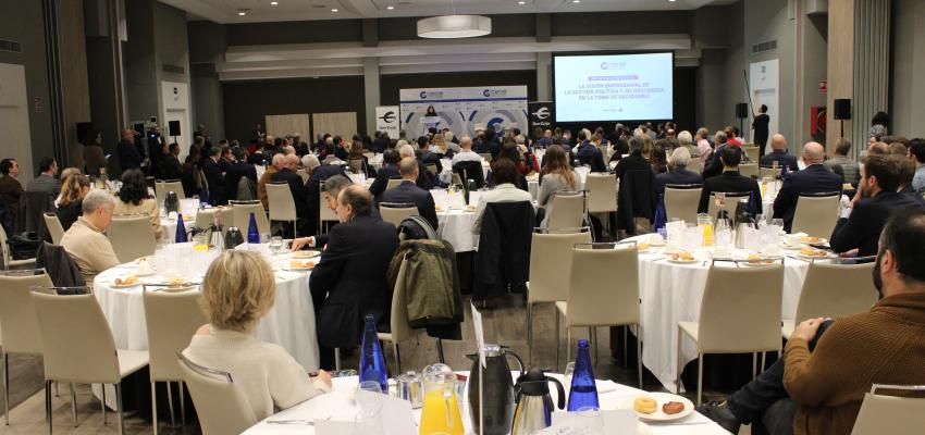 Marcos de Quinto re�ne en un desayuno de CEOE-CEPYME Guadalajara a cerca de 200 empresarios