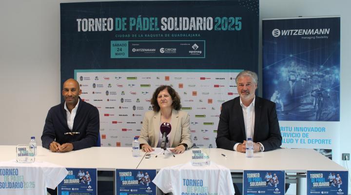 Presentado el torneo de p�del solidario de Witzenmann y CEOE-CEPYME Guadalajara a beneficio de APANAG