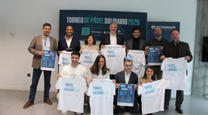 Presentado el torneo de p�del solidario de Witzenmann y CEOE-CEPYME Guadalajara a beneficio de APANAG