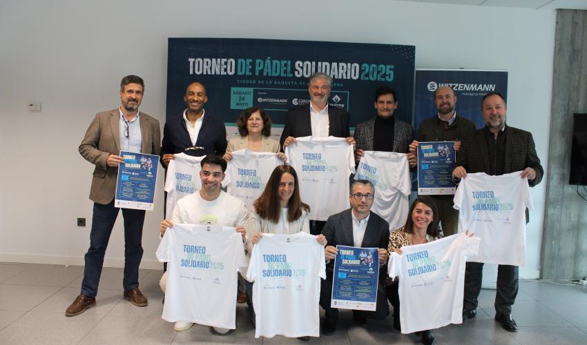 Presentado el torneo de p�del solidario de Witzenmann y CEOE-CEPYME Guadalajara a beneficio de APANAG