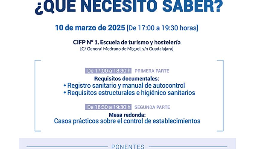 La Federaci�n provincial de Turismo y Hosteler�a de Guadalajara organiza una jornada de seguridad alimentaria en el sector de la restauraci�n