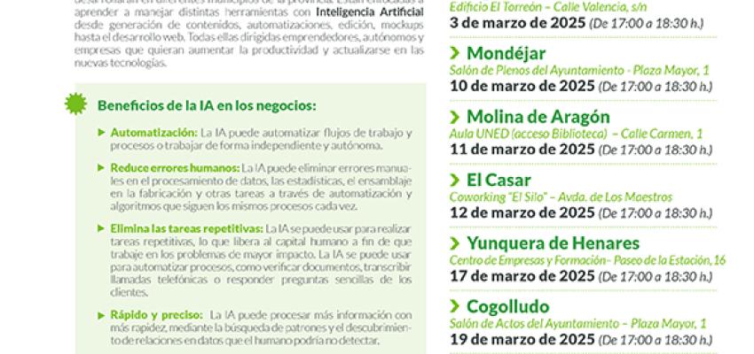 La inteligencia artificial llega a la provincia de la mano de Impulsa Guadalajara 