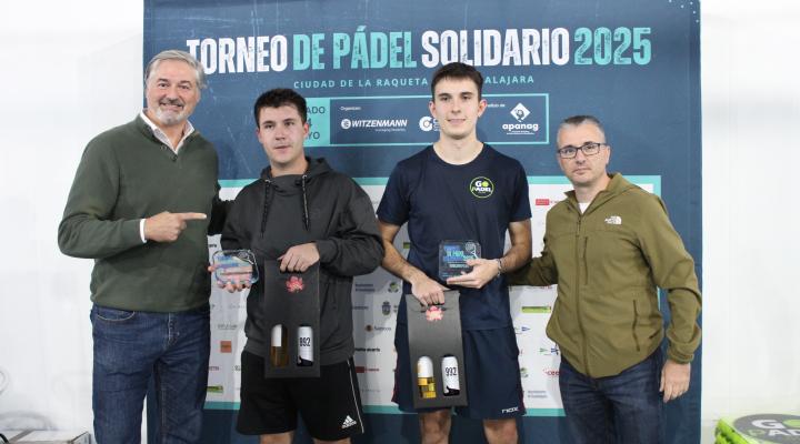 �xito de participaci�n en el torneo de p�del solidario de Witzenmann y CEOE-CEPYME Guadalajara a beneficio de APANAG con 108 deportistas