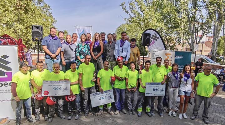 Pablo Conchuela y Alfonso de las Heras, ganadores de la paleta de oro del XXI concurso de alba�iler�a
