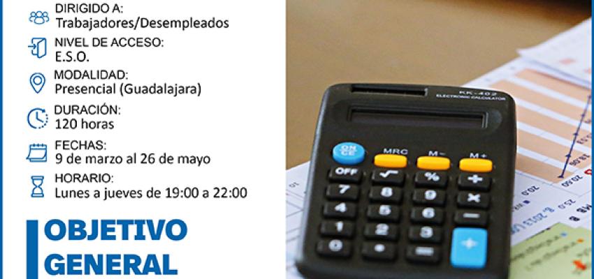 Abierto el plazo de inscripci�n para el curso gratuito de contabilidad general digitalizada y fiscalidad de CEOE-CEPYME Guadalajara